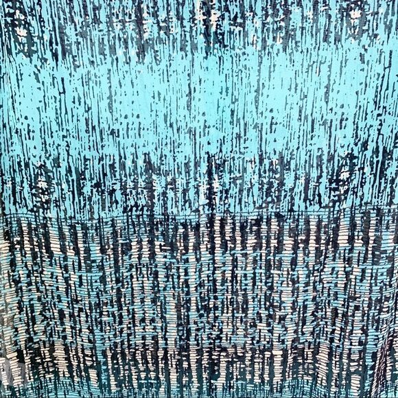 ZOA New York Sleeveless Aqua‎ Print Blouse Sz S - Picture 9 of 12